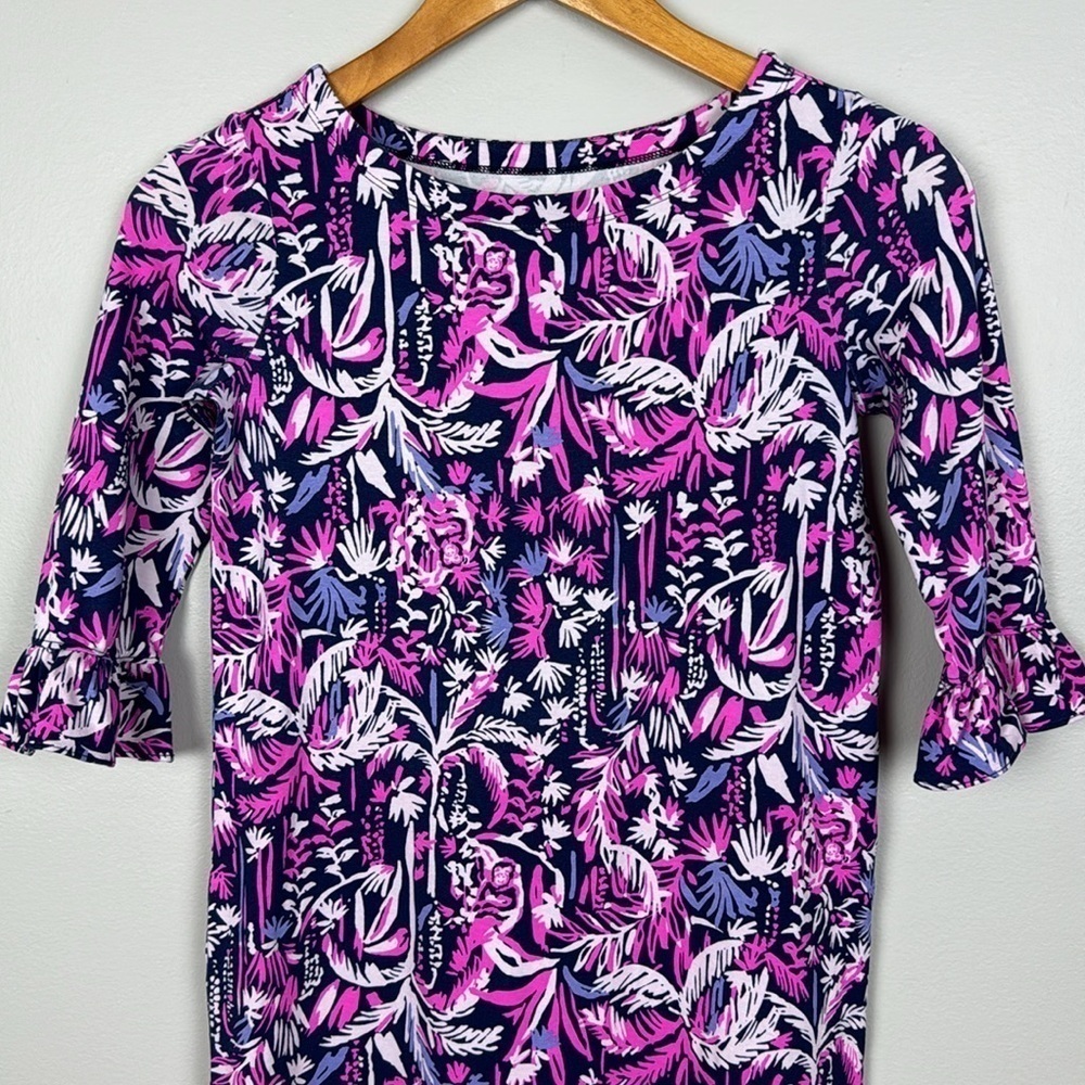 Lilly Pulitzer Girls UPF50+ Mini Sophie Ruffle Dress. Size L (8/10). - Picture 2 of 10